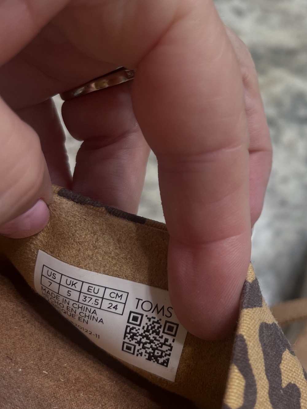Womens Toms Leopard Print Tan Platform Sandals - Picture 4 of 4
